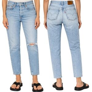 Levi’s 501 Skinny High Rise Jeans W24 L28 Cropped Length